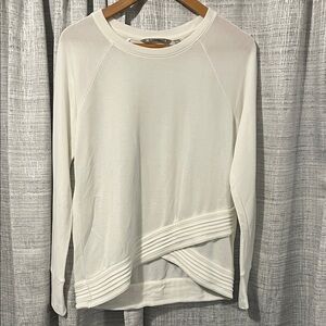 Athleta size small serenity cris cross lightweight sweatshirt